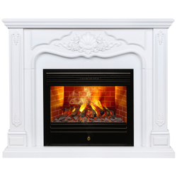 Электрокамин RealFlame Victoria 26 WT белый с очагом 3D Novara