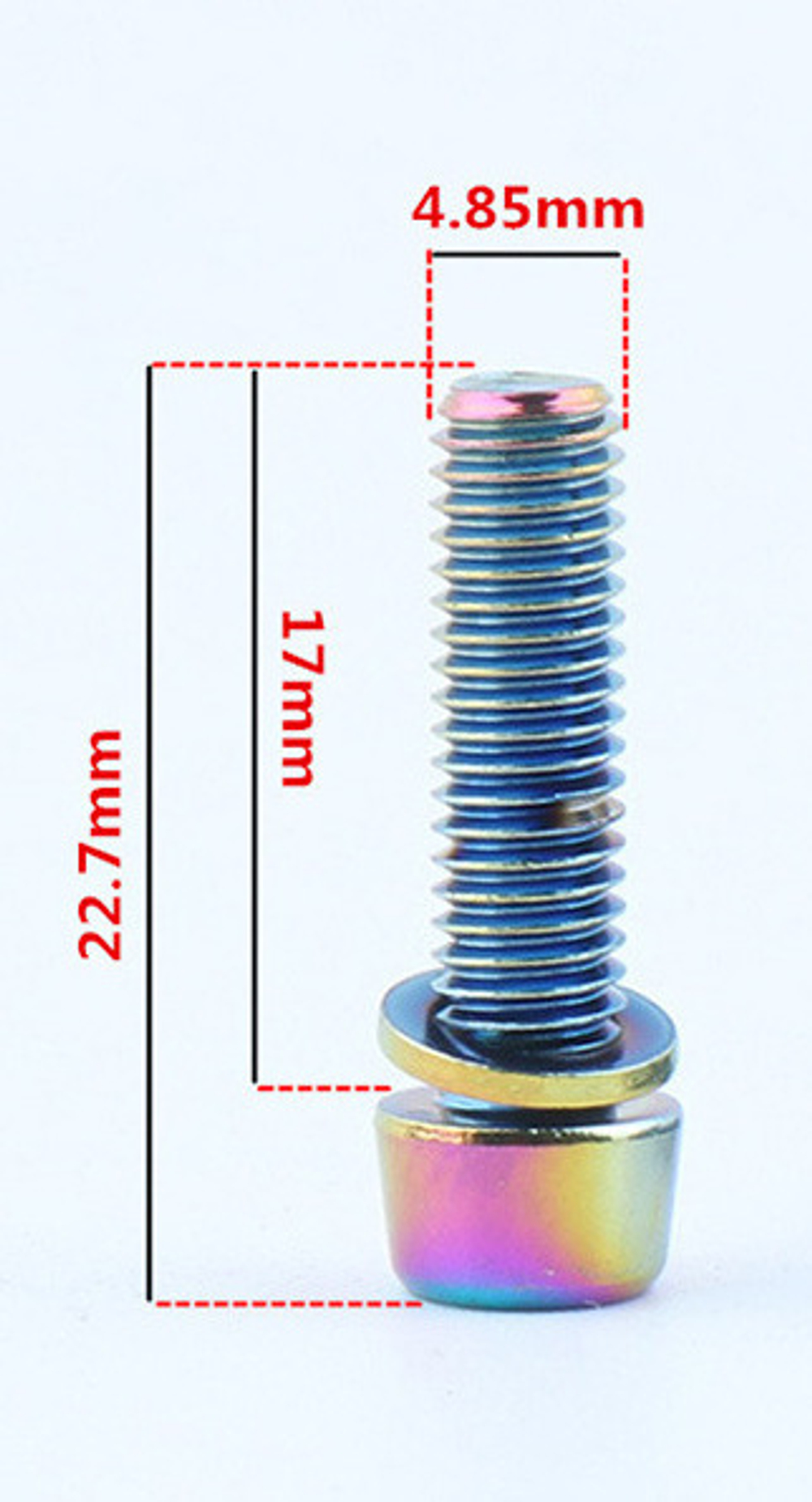 Болт M5x22мм.(цвет Petrol)