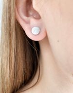 Пусеты Круг сатиновые