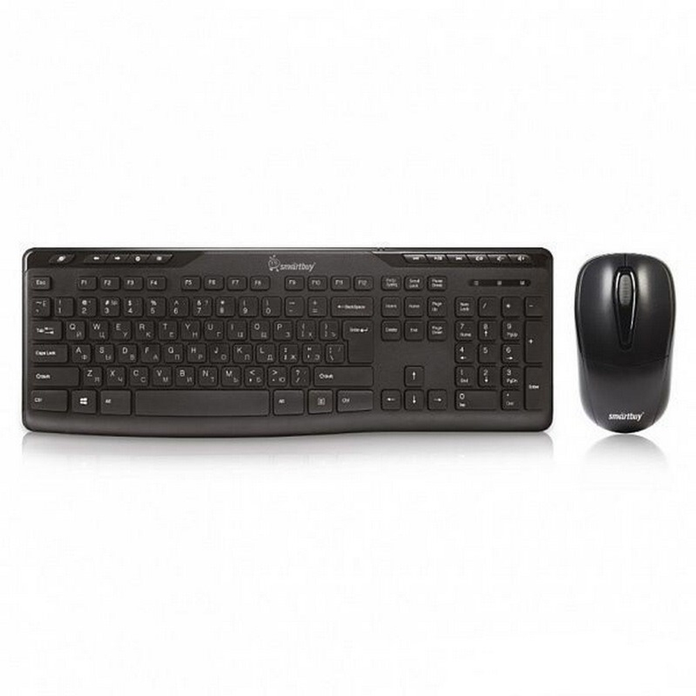 Беспроводной комплект клавиатура+мышь SmartBuy 209321AG (черный) (SBC-209321AG-K)