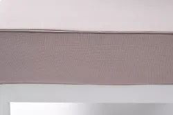 "Касабланка" левый модуль плетеный из роупа, каркас алюминий светло-серый (RAL7035) шагрень, роуп серо-коричневый 23мм, ткань Neo ash