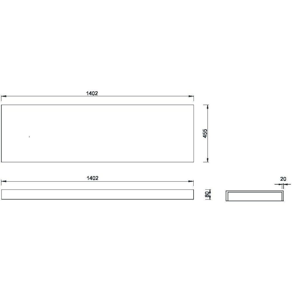 Столешница под раковину Boheme Armadi Art Flat 140 869-140, Corian белый