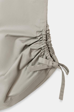 ZARA БРЮКИ КЮЛОТЫ С РЕГУЛИРУЕМЫМ НИЗОМ, СЕРЫЙ