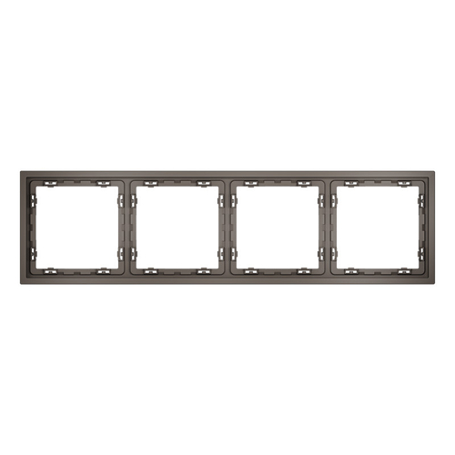 Рамка пластиковая VOLTUM S70 на 4 пост, (капучино)