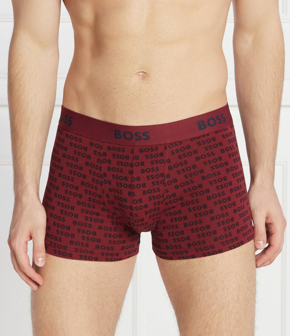Трусики-боксеры 3шт. 2Design G BOSS BLACK - бордовый(50499778)