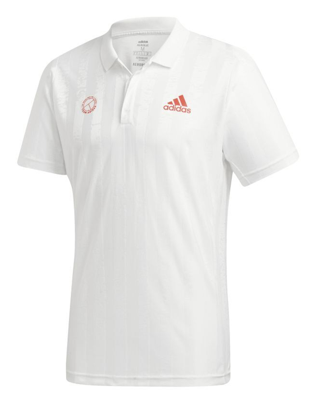 Теннисное поло Adidas Freelift Polo ENG M - white/scarlet