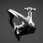 Смеситель для раковины 1/2 кер G1042 GAPPO литой, креп. 2 шпильки, ХРОМ