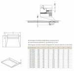Душевой трап Radaway Rain 650 с поддоном под плитку 890х790