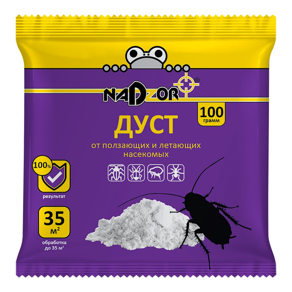 Дуст от ползающих насекомых, 100 г, Nadzor, 23396, DIH002Н