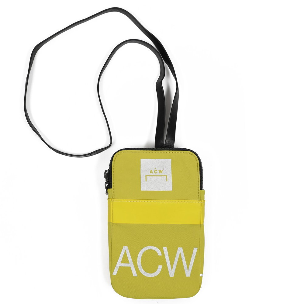 A-COLD-WALL STRIA TECH LANYARD GREEN OCHRA BAG