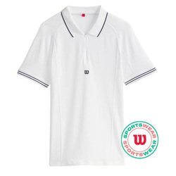 Мужское теннисное поло Wilson Series Seamless Polo - bright white