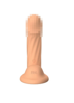 Вибратор с двойной стимуляцией и присоской Mikki телесный 13 см