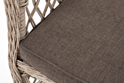 "Эспрессо–80 L" обеденная группа плетеная, цвет бежевый