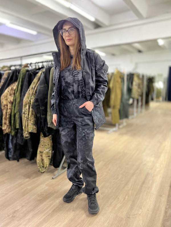 Женская горка Валькирия / весна-лето / черный питон