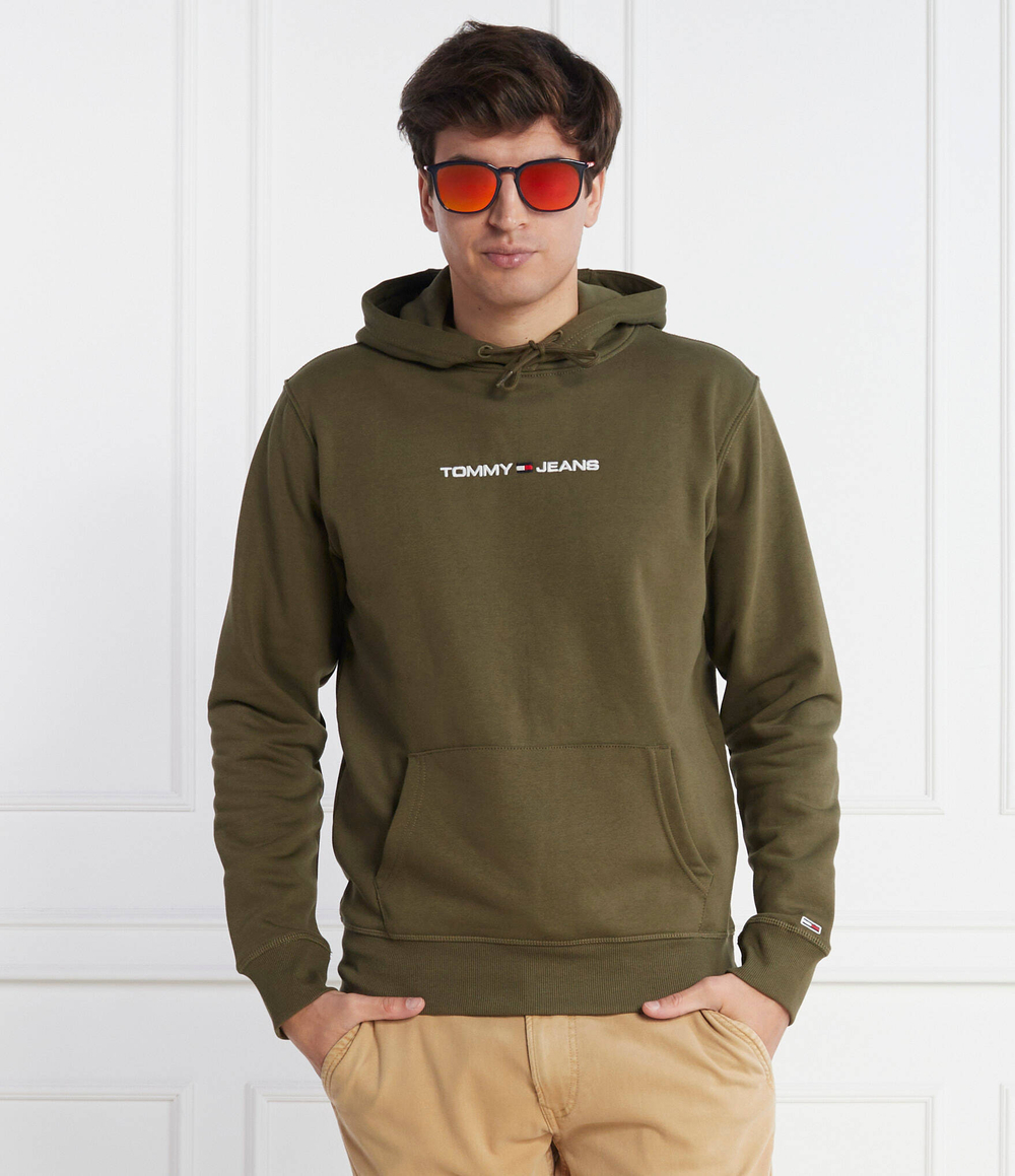 Худи LINEAR Tommy Jeans - зеленый(DM0DM18130)