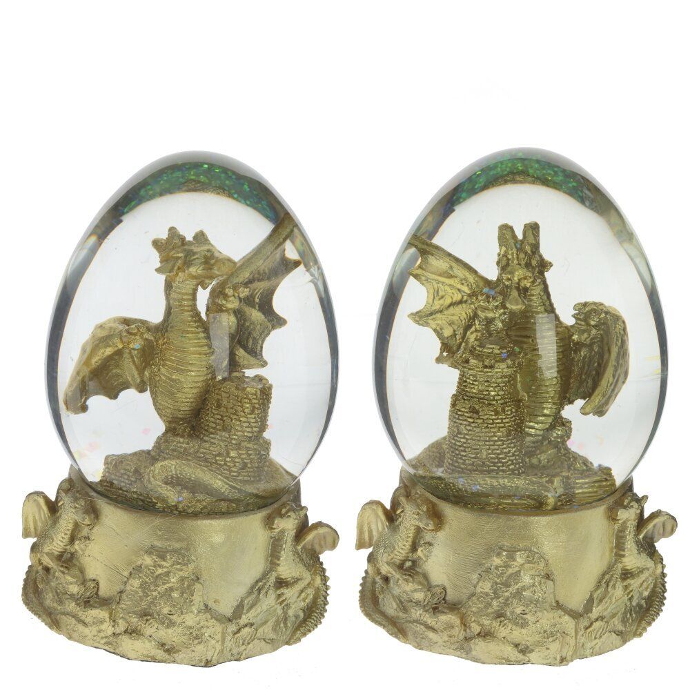 GAEM Фигурка декоративная в стекл.шаре "Дракон", D 7 см, L7 W6 H10 см, 2в.