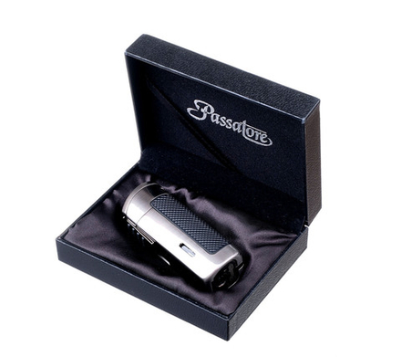 Зажигалка сигарная Passatore с пробойником, оружейная сталь