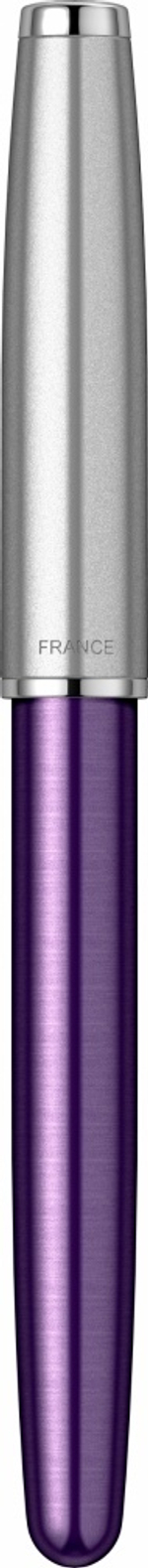 Ручка-роллер Parker Sonnet Essentials Violet SB Steel CT 2169368, цвет чернил black, перо: F, в подарочной упаковке.