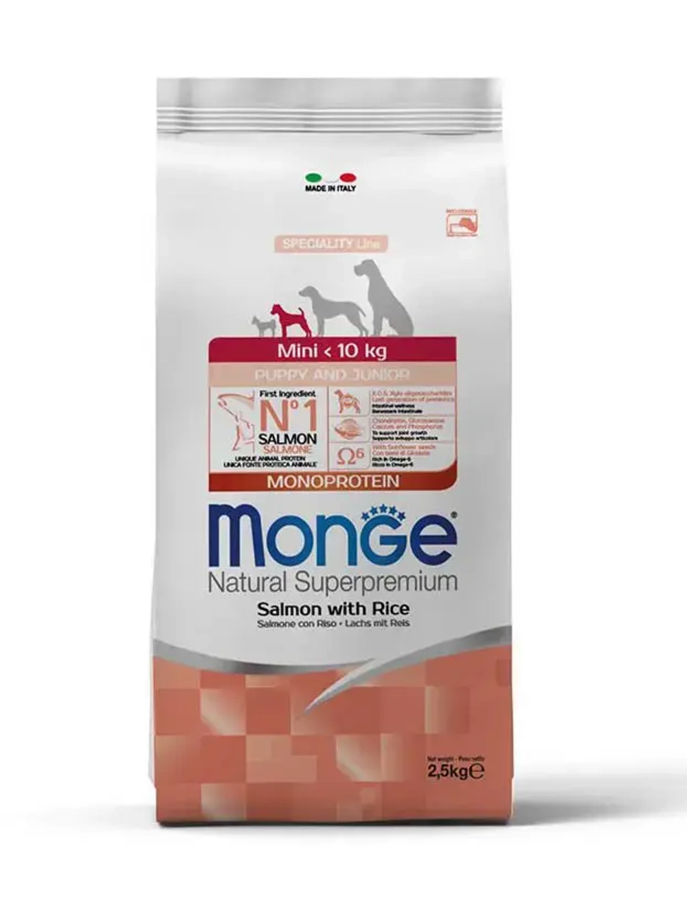 Сухой корм Monge Dog Speciality Line Puppy & Junior Mini для маленьких пород