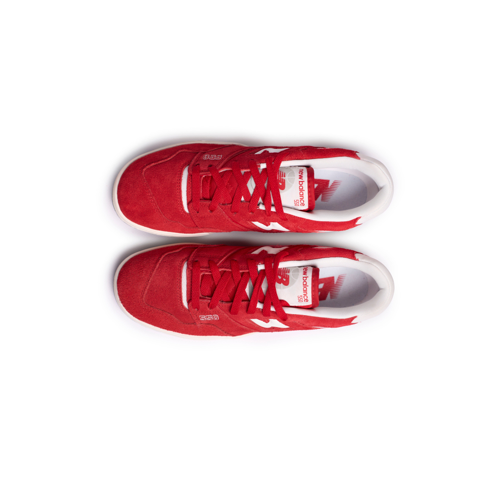 New Balance 550 Suede Pack "Team Red"