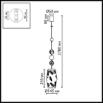 5444/1 ODL_EX Подвес E27 1х40W 220В PENDANT COLLECTION