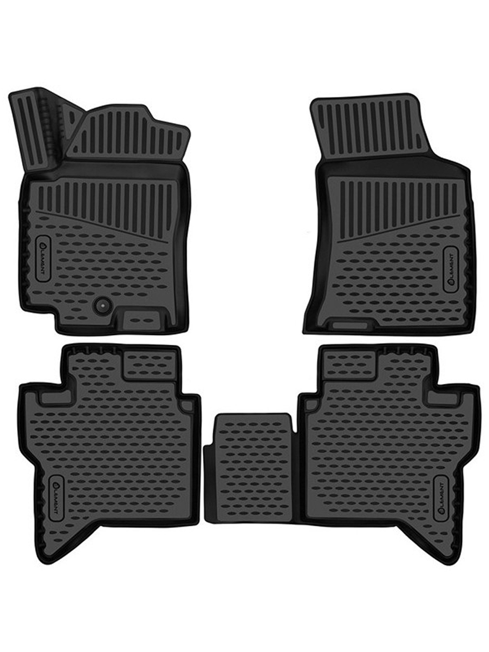 Коврики в салон для JAC T9 2024 -, Пикап, 4 шт. (полиуретан) ELEMENT3DAN0813210K
