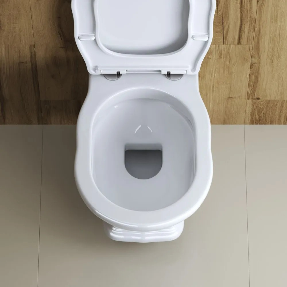 Унитаз подвесной безободковый с сиденьем BelBagno BOHEME BB115CH + BB115SC