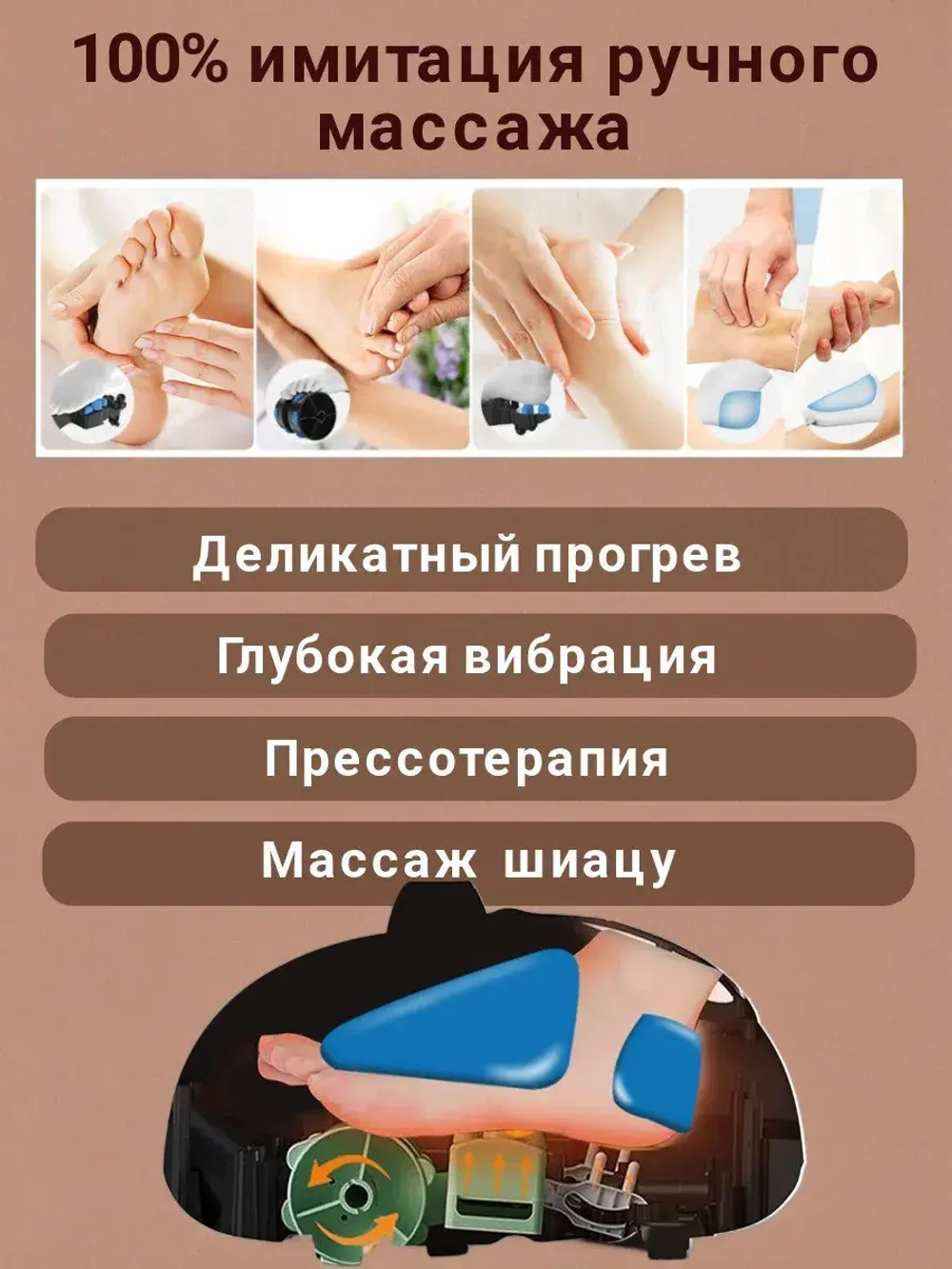 Массажер для ног и ступней электрический на подарок