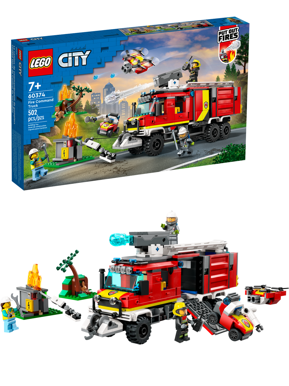 Конструктор лего City 60374 "Пожарная машина"