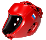 Шлем BoyBo TWIN, IKB-42, одобрен Федерацией Бокса и кикбоксинга красный