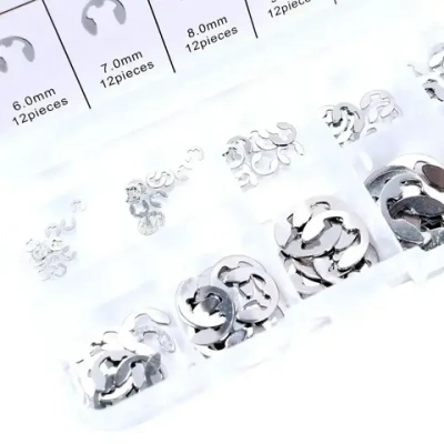 Набор стопорных колец E-clip 1,5-10 мм 120 шт