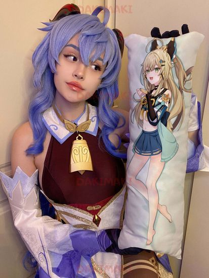 Мини дакимакура Кирара из Геншин Импакт | Genshin Impact арт. M0824, 60х20 см