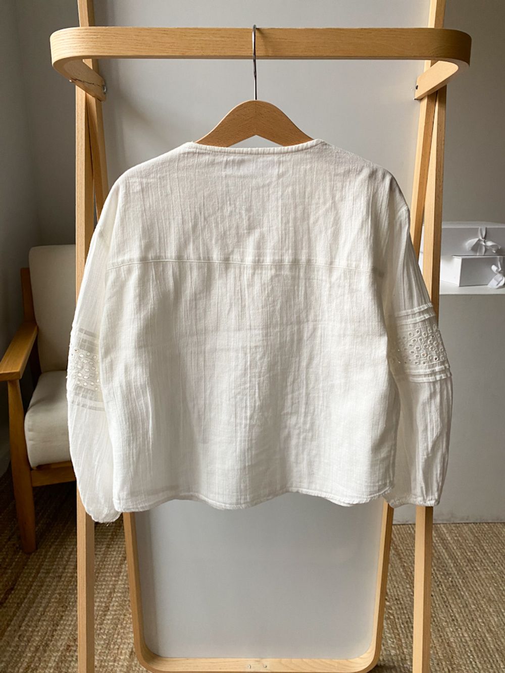 Хлопковая блузка Zara, 122