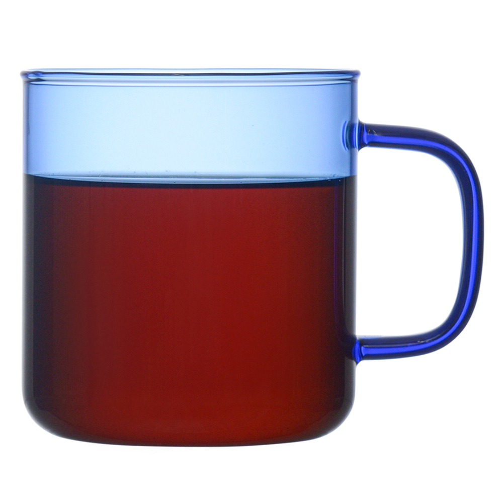 Чашка стеклянная 350мл Smart Solutions синяя