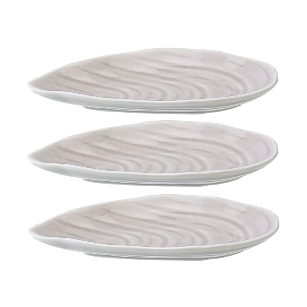 Набор для сервировки Oyster shell серого цвета из коллекции Sea treasures