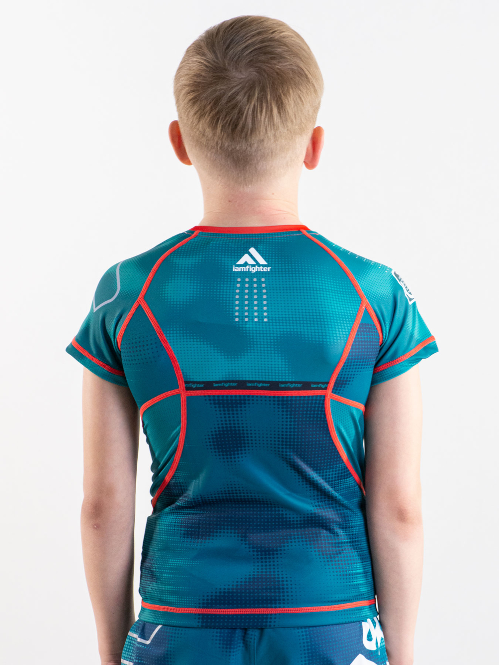 Рашгард I am Fighter military зеленый детский