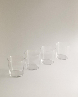 Zara Home стакан из стекла, цвет прозрачный, 9 см · 6297/561
