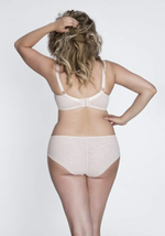 Бюстгальтер с мягкой чашкой из микрофибры и двойной сетки (Размер: 70I) (Цвет: телесный)