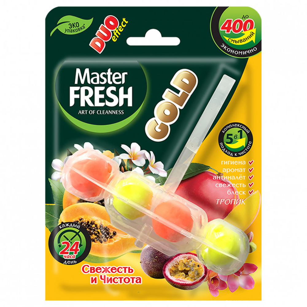 Master Fresh блок для унитаза тропик 50г