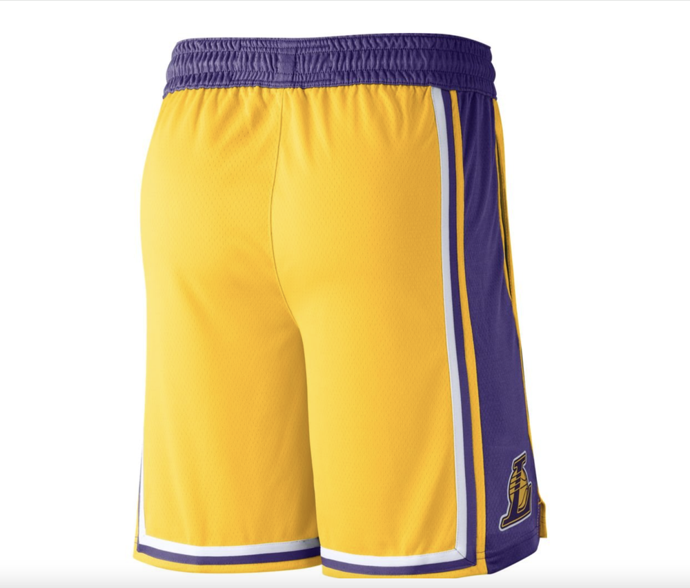 Шорты Nike NBA Los Angeles Lakers Swingman Road Short Yellow