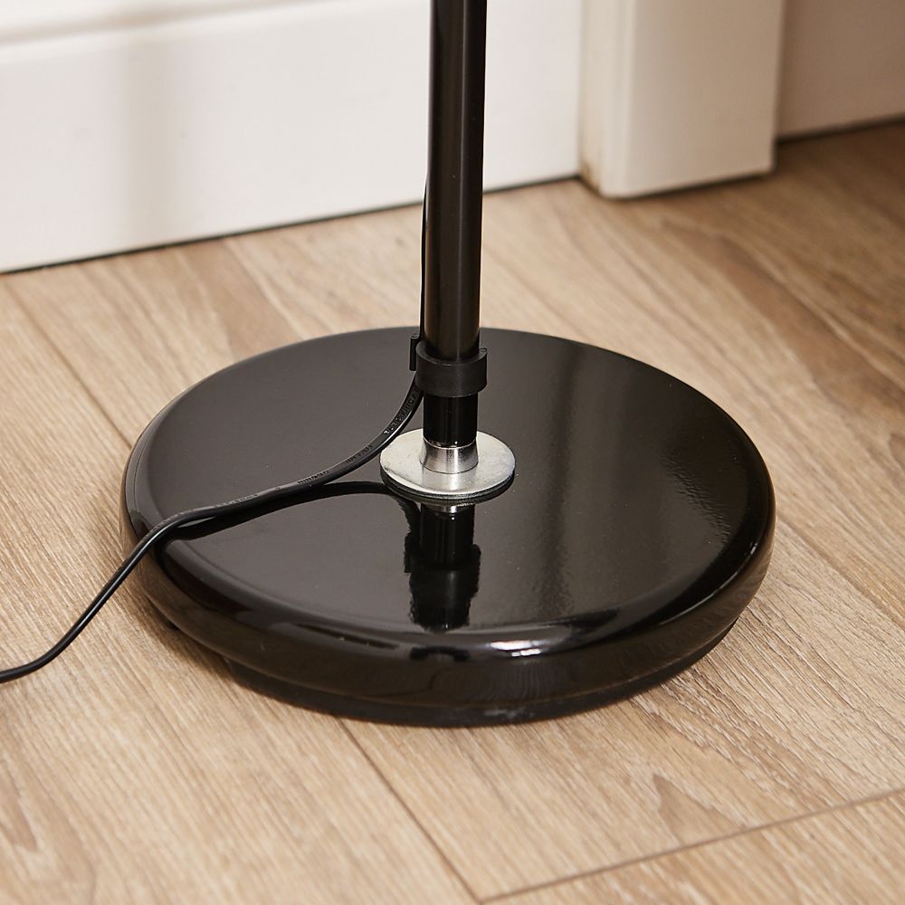 ULM-T600 2х6W-4500K-DIM BLACK Торшер напольный светодиодный. 2х6W. Сенсорный выключатель. Диммер. Черный. ТМ Uniel