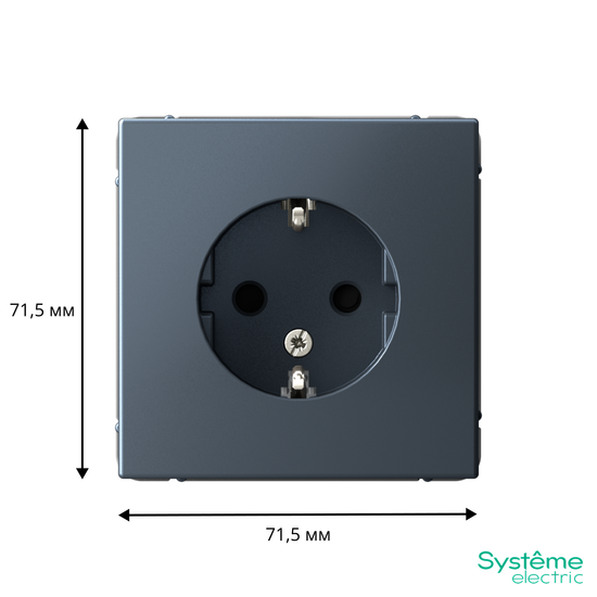 Розетка ArtGallery 16А с заземл. защ. шторки механизм грифель SE GAL000745