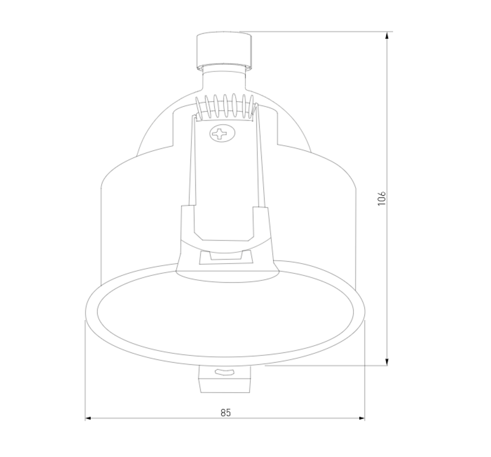 Встраиваемый светильник круглый Elektrostandard Hide 25008/01