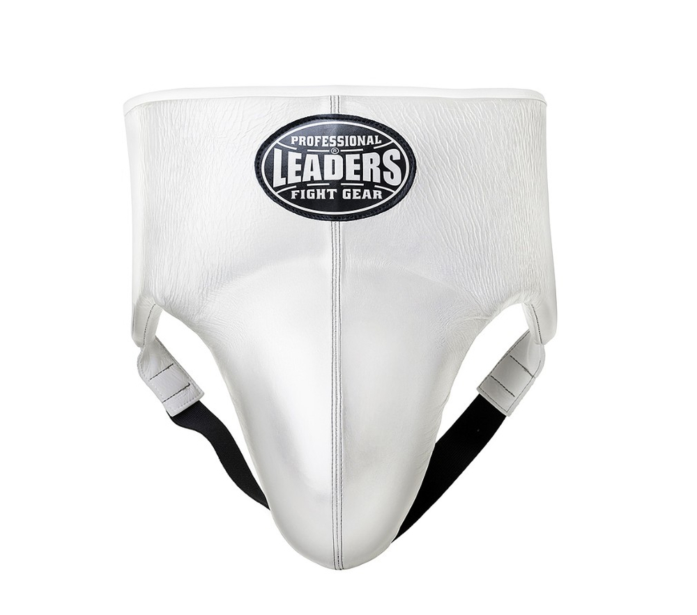 Бандаж мужской LEADERS LSGP WH (кожа, белый)