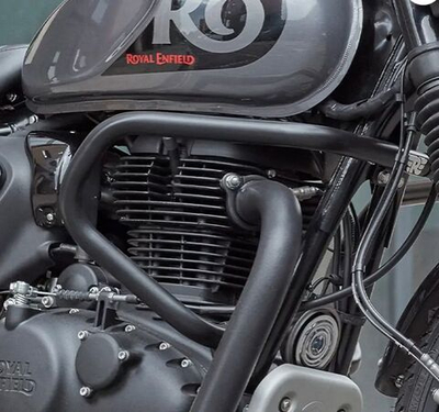 Дуга защитная Large Royal Enfield, черная – Hunter 350, KXA00129