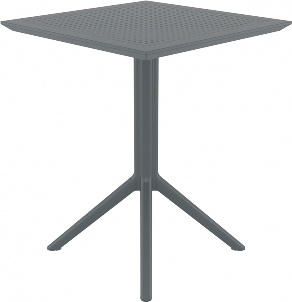 Стол пластиковый складной Siesta Contract Sky Folding Table 60, темно-серый