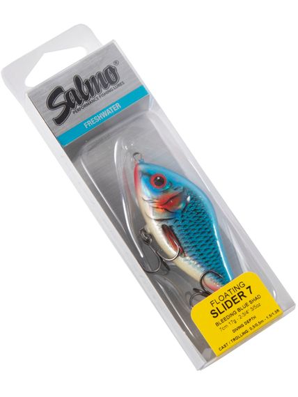 Воблер плавающий джеркбейт Salmo SLIDER F 07/BBS