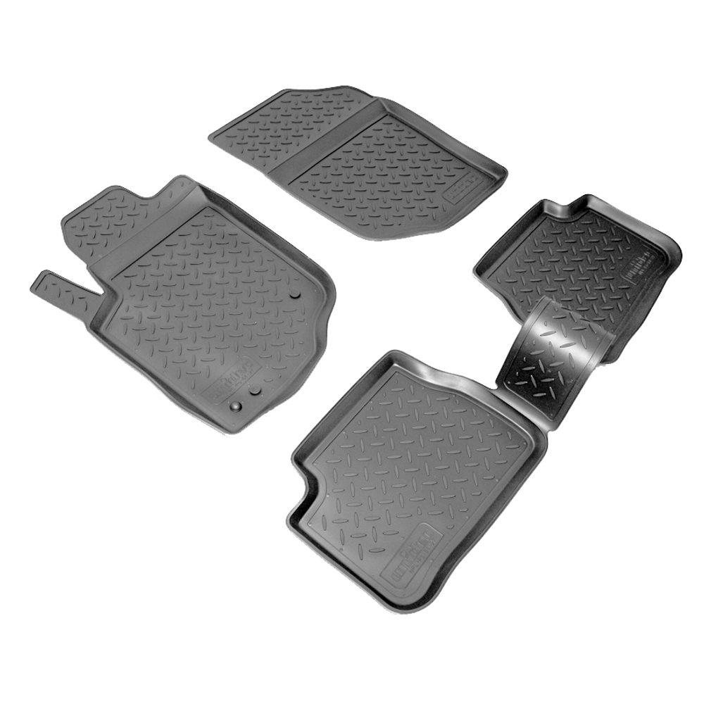 Ковры в салон Norplast/Unidec для Peugeot 207 (2006-)Полиуретан,Черный, арт.NPL-Po-64-27