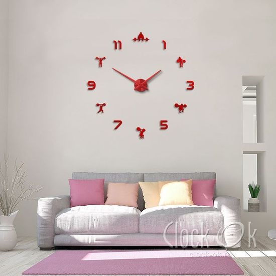 Настенные 3D часы Gym