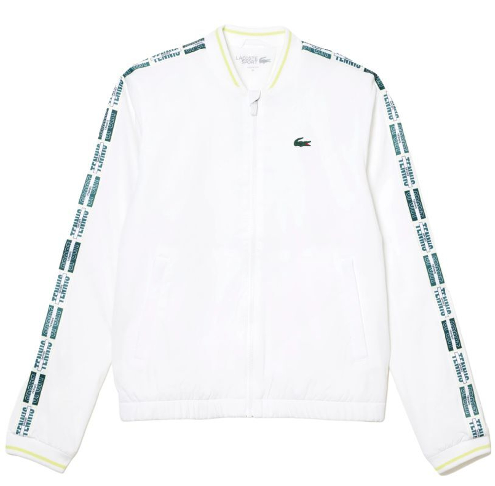 Женская Кофта теннисная Lacoste Recycled Fiber Stretch Tennis Jacket - белый